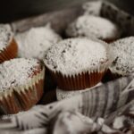 Mufinki czekoladowe z cukrem pudrem